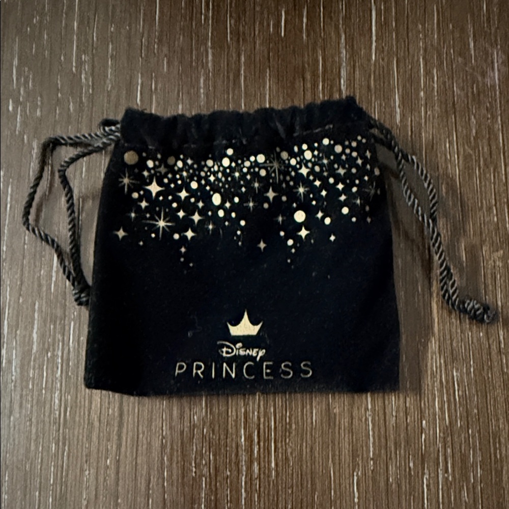 Disney Princess Black and Gold Starry Bracelet Pouch